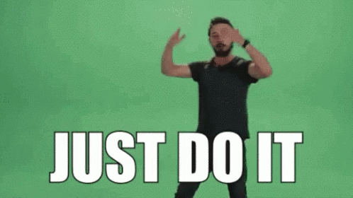 A gif of Shia Lebouf saying just do it