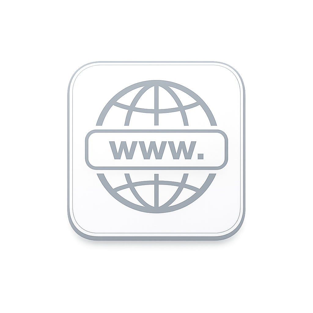 a logo of a globe with the letters WWW. on it